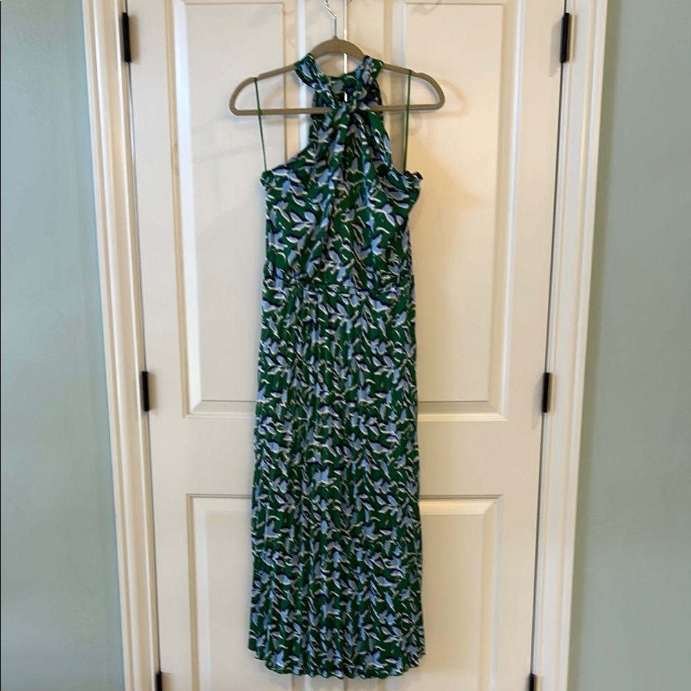Green Halter Neck Dress